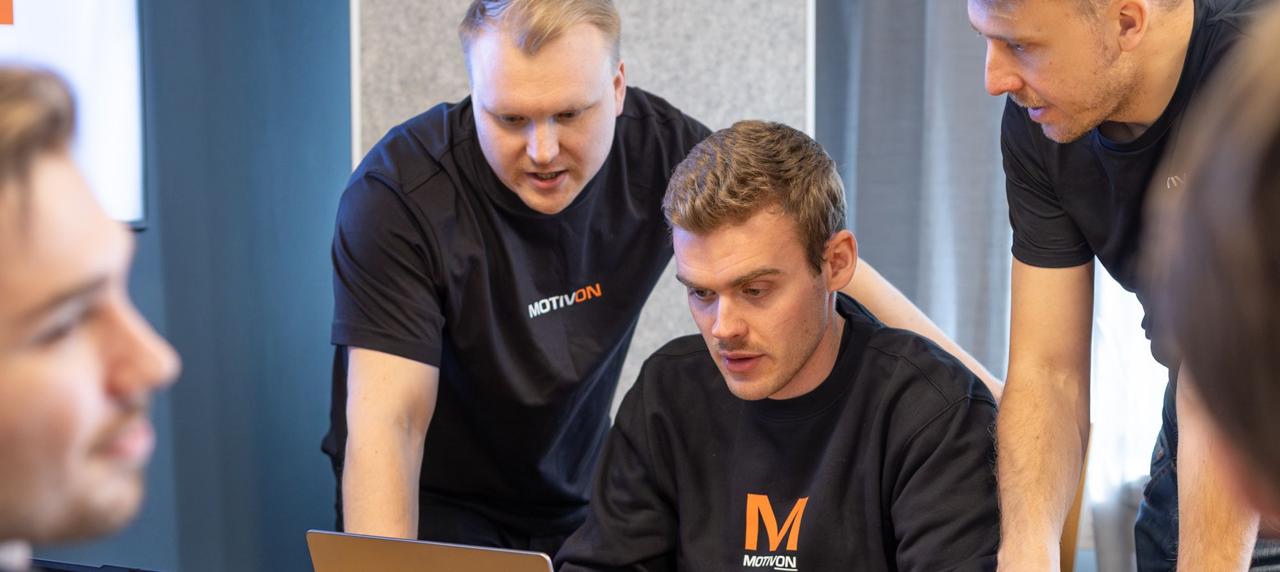 The Handshake team working together at the Stockholm office